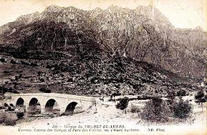 CHABET EL AHKRA - GORGES - PONT COLONS SUR L'OUED AGRIOUM - 1915